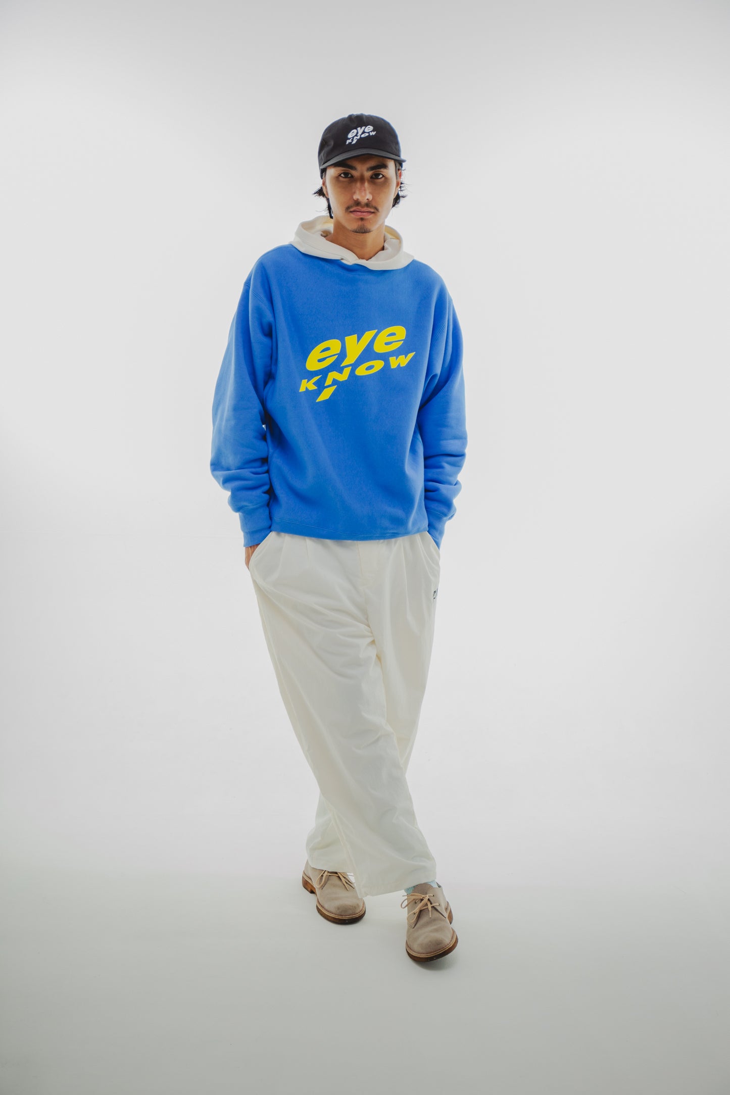 Wide nylon track pants