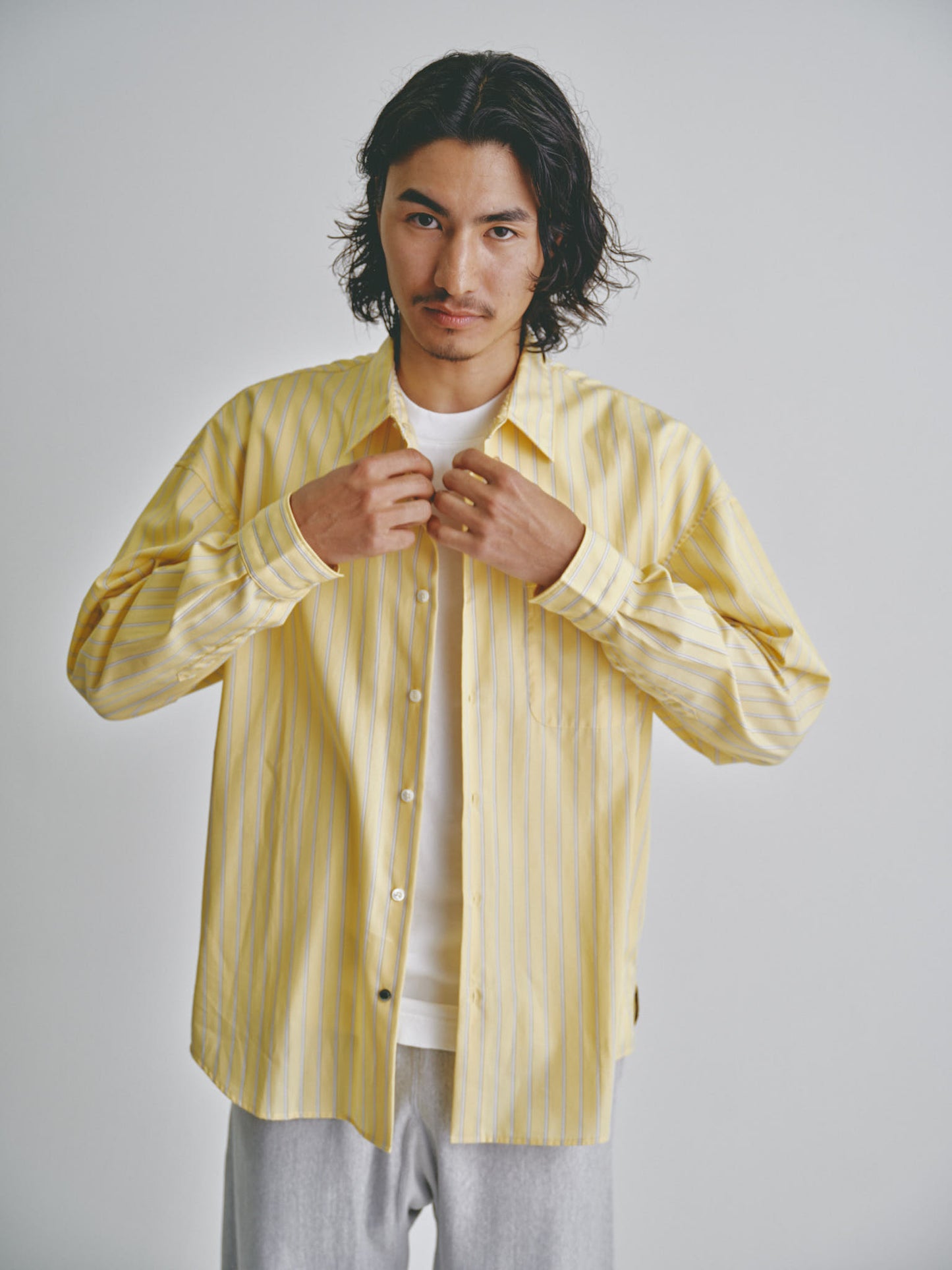 24/7 stripe yellow Shirt
