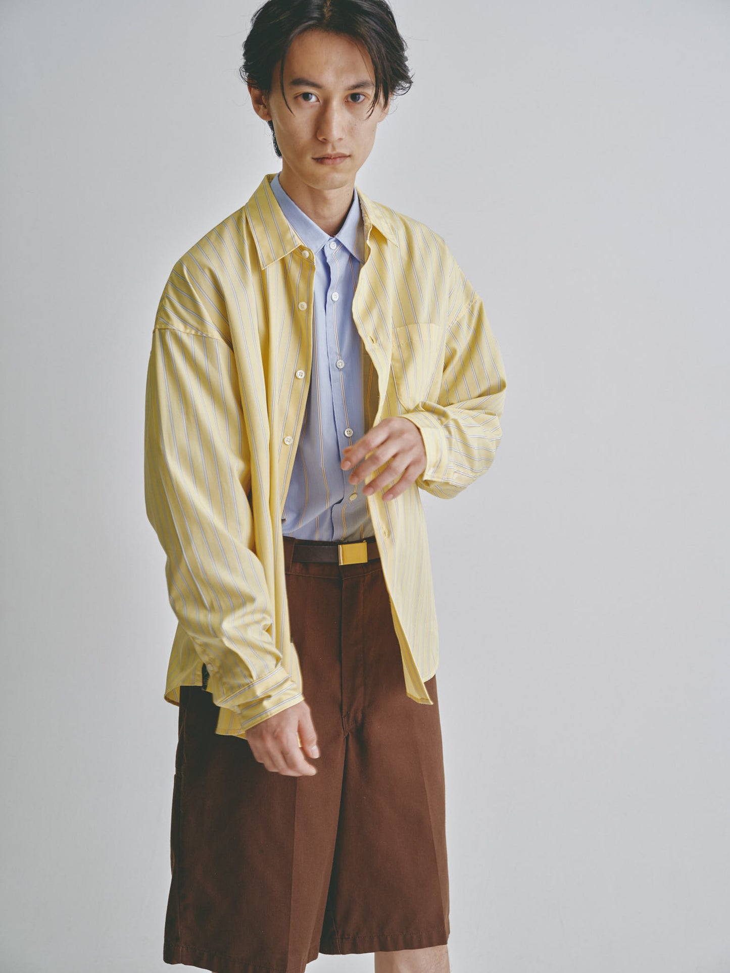 24/7 stripe yellow Shirt