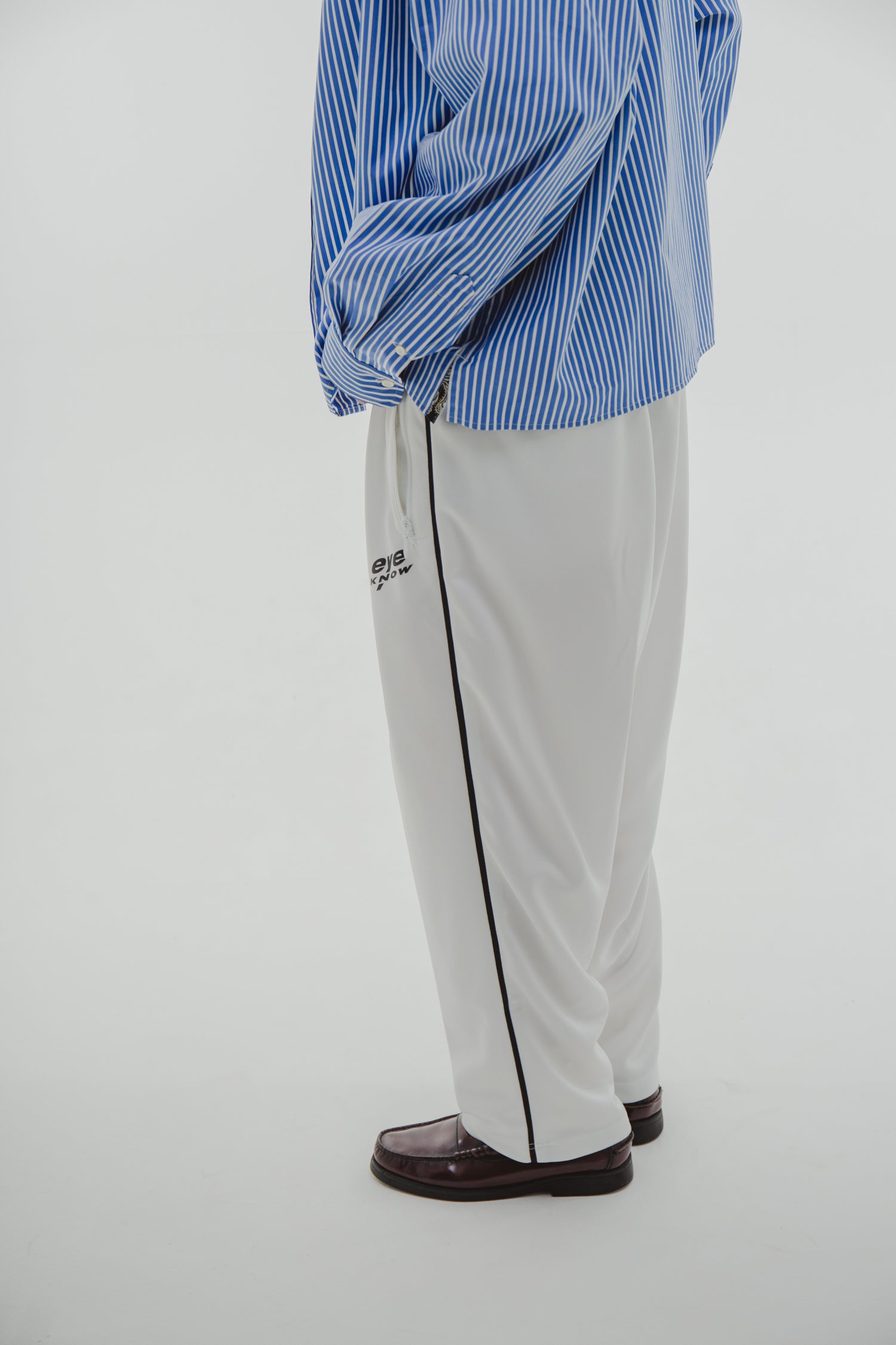 19SO 24/7 easy wide  stripe slacks Mサイズ