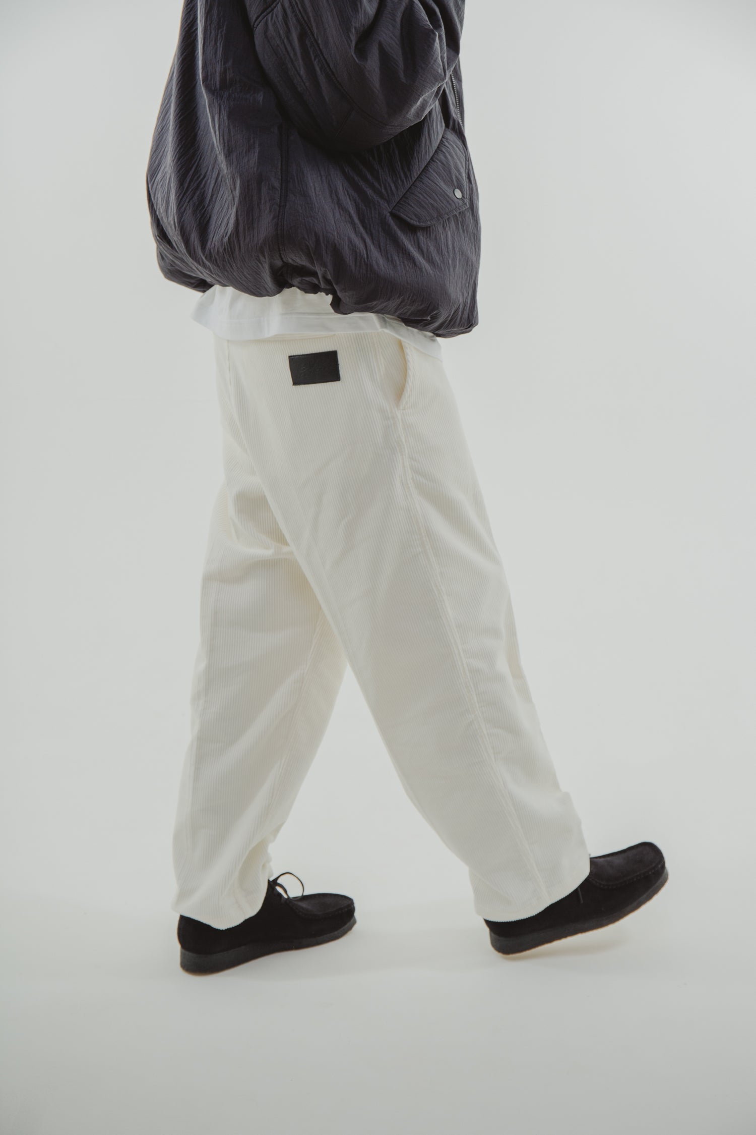 24/7 wide white corduroy pants – 19SO