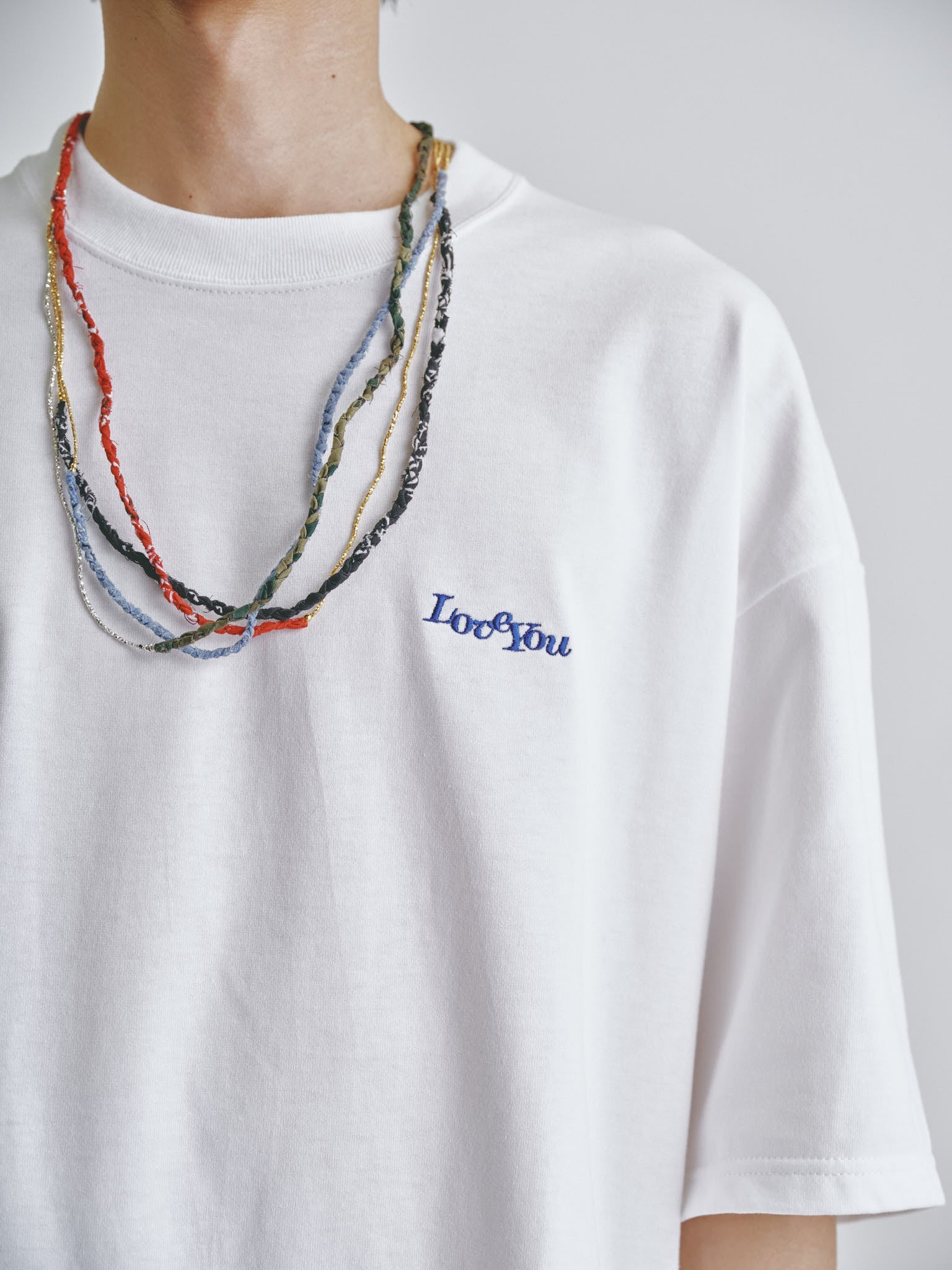 Love you embroidery tee