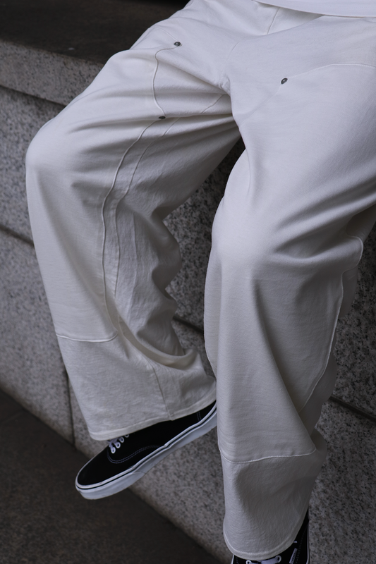 パンツ 19so 24/7 wide white Pants M 24/7 track wide slacks – 19SO