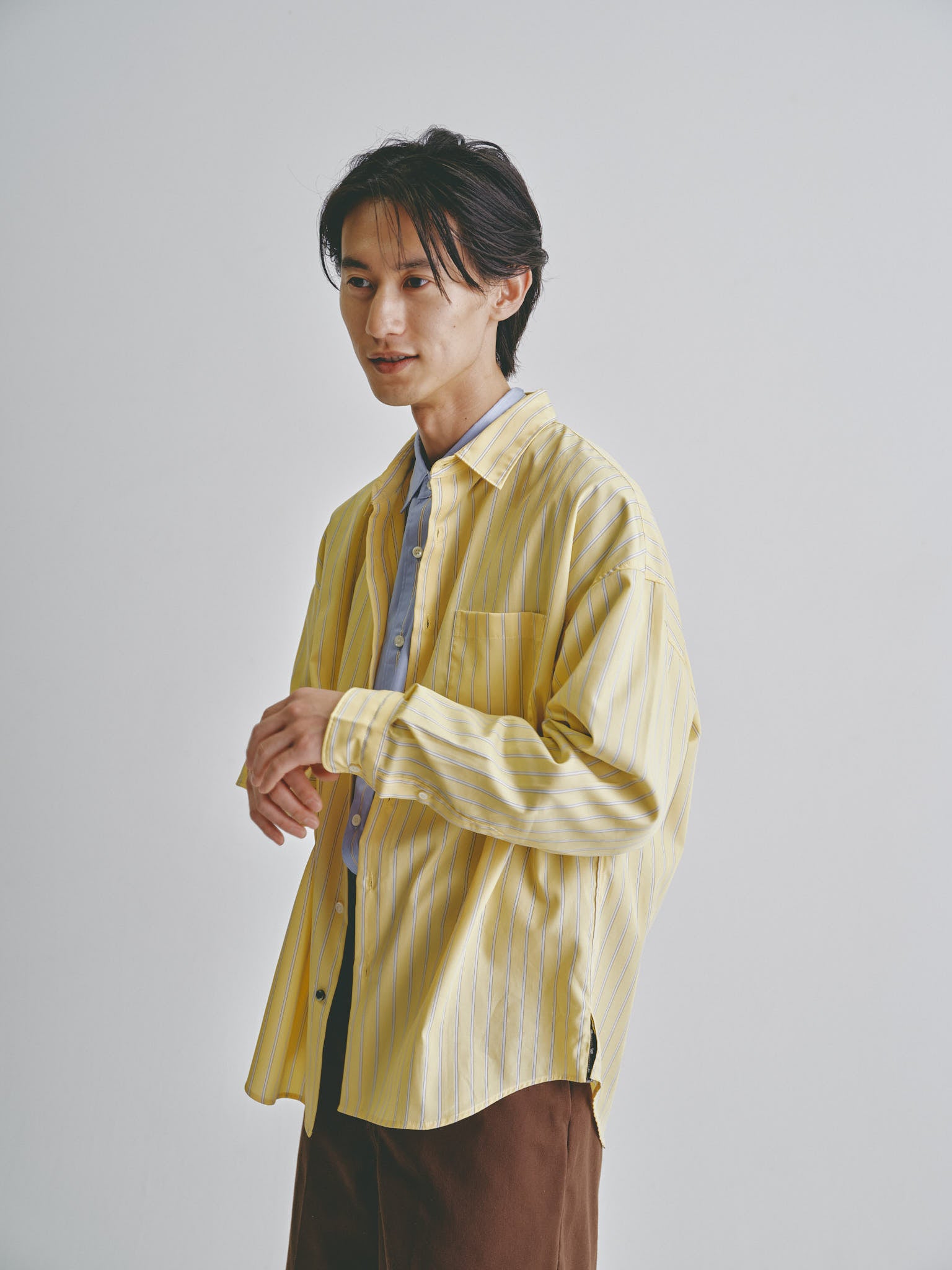 24/7 stripe yellow Shirt