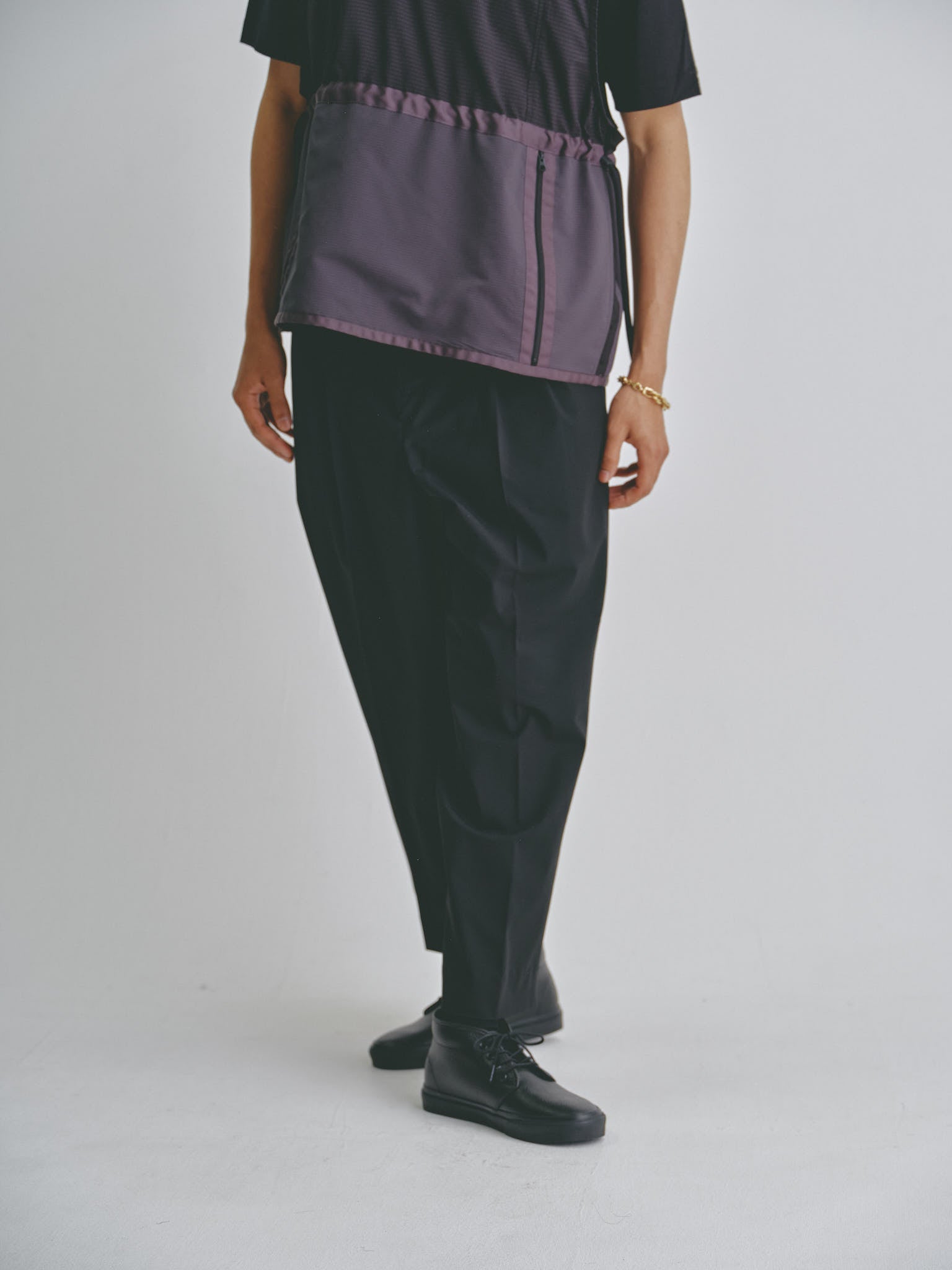 19SO 24/7 easy wide  stripe slacks Mサイズ